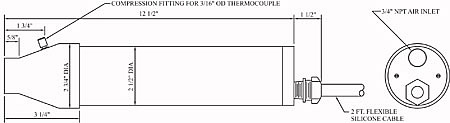 Triple Pass Heater Three Element Housing